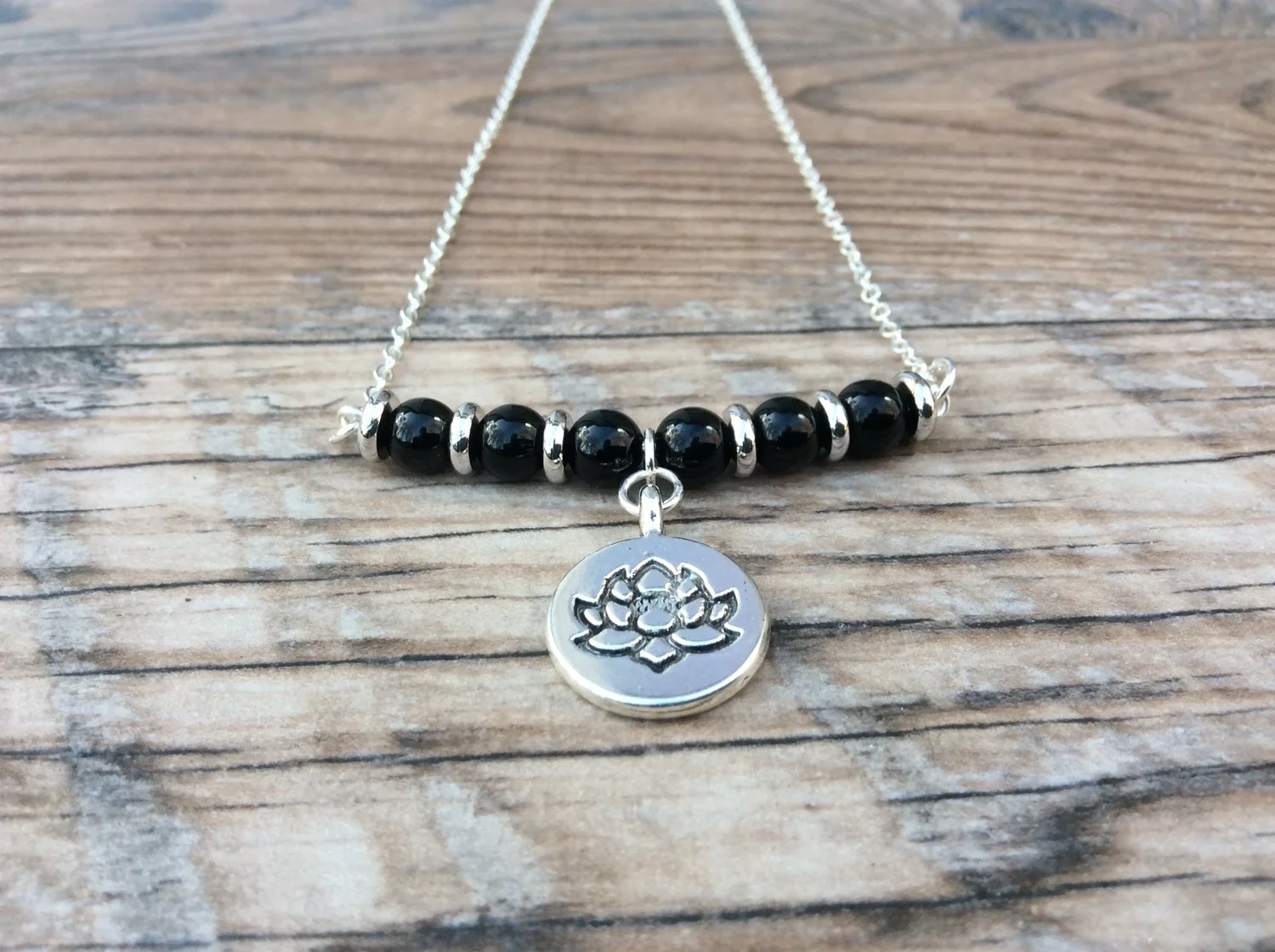 Gemstone Bar Necklace