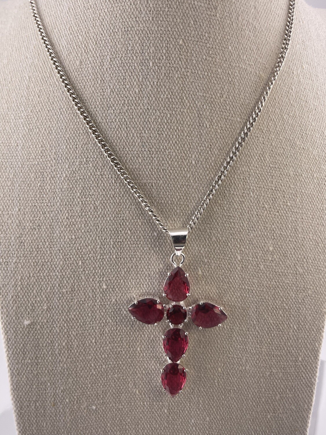Pink Rubelite Gemstone with Sterling Silver
