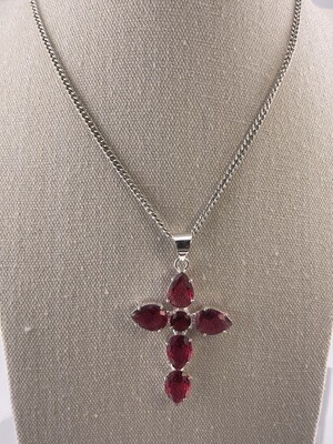 Pink Rubelite Gemstone with Sterling Silver