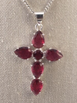 Pink Rubelite Gemstone with Sterling Silver