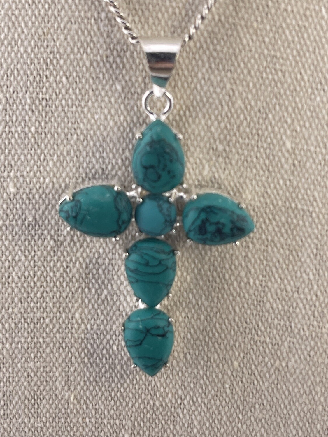 Turquoise Genuine Natural Stone with Sterling Silver