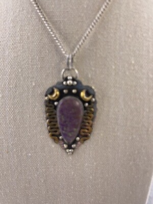 Natural Bloodstone with Sterling Silver