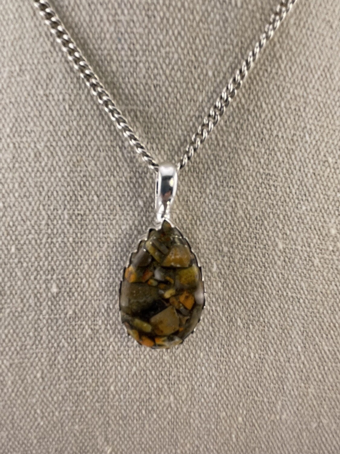 Copper Bumble Bee Gemstone with Sterling Silver