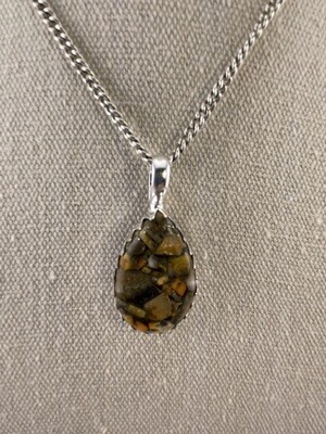 Copper Bumble Bee Gemstone with Sterling Silver