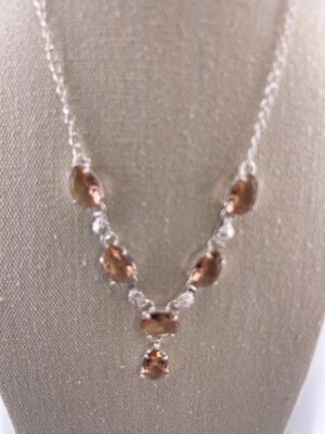 Really Beautiful Morganite Gemstone with Sterling Silver