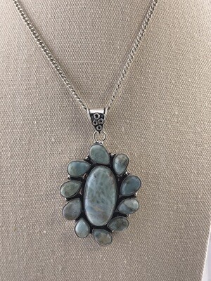 Republic Larimar Natural Gemstone and Sterling Silver