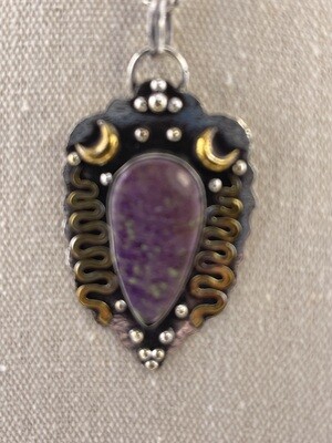 Natural Bloodstone with Sterling Silver