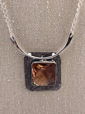 Morganite Gemstone with Sterling Silver