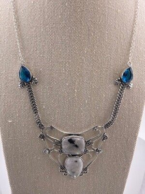 Moonstone and Topaz with Sterling Silver