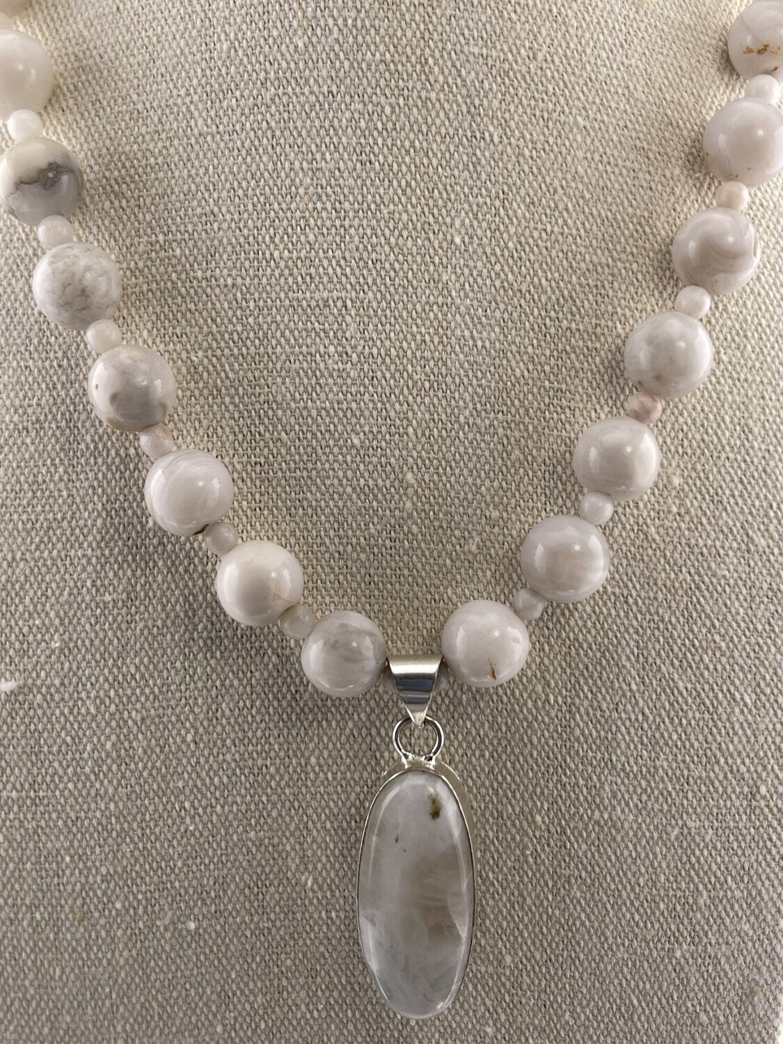 Gorgeous Moonstone Necklace with Sterling Silver