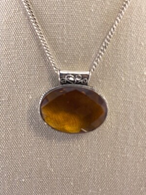 Triple A Quality Citrine set in Sterling Silver Pendant