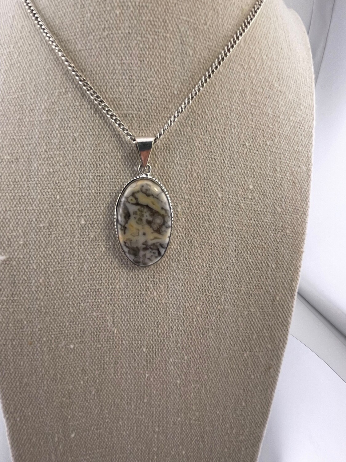 Ocean Jasper set in Sterling Silver Pendant