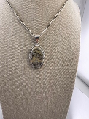 Ocean Jasper set in Sterling Silver Pendant