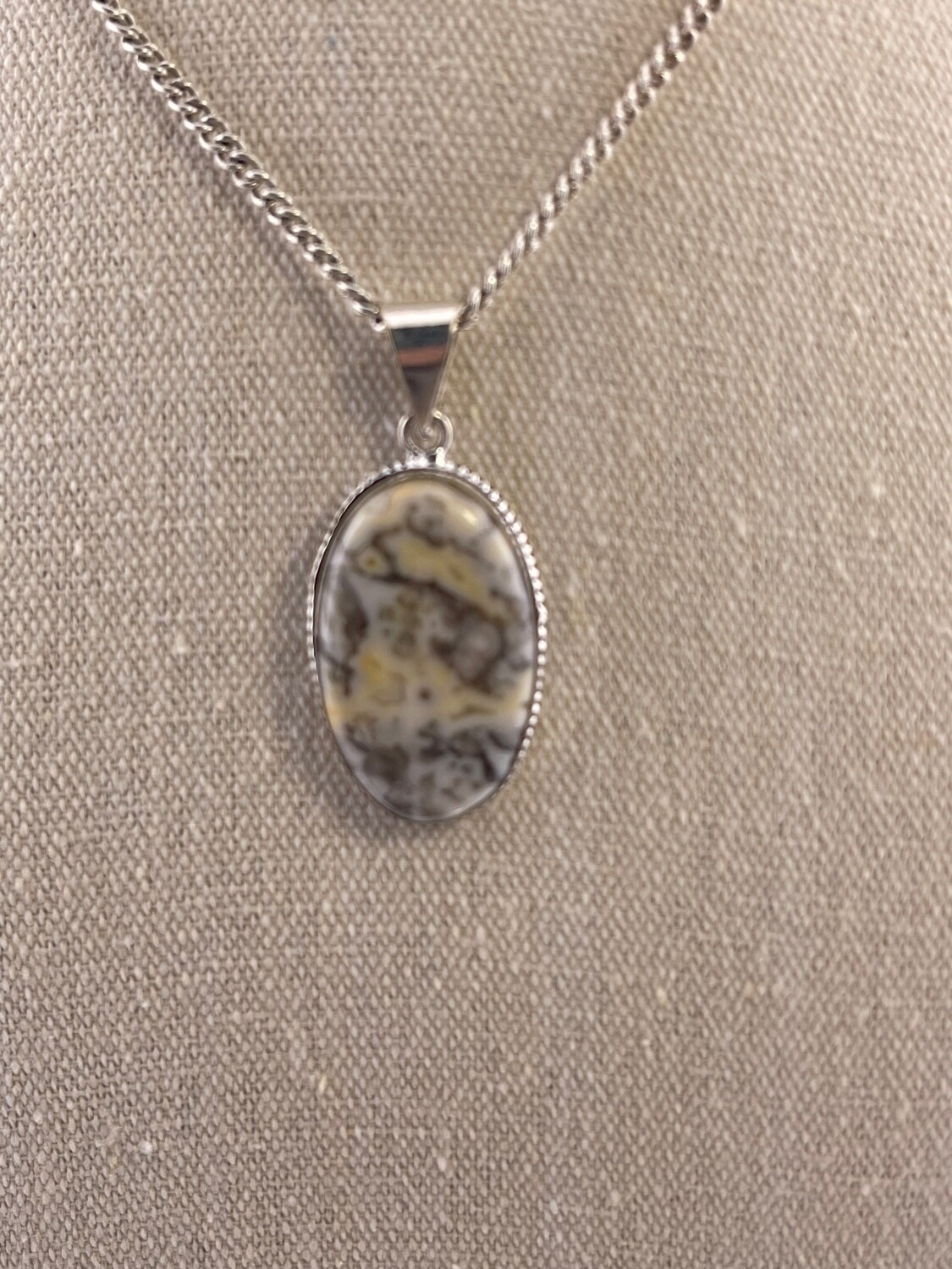Ocean Jasper set in Sterling Silver Pendant