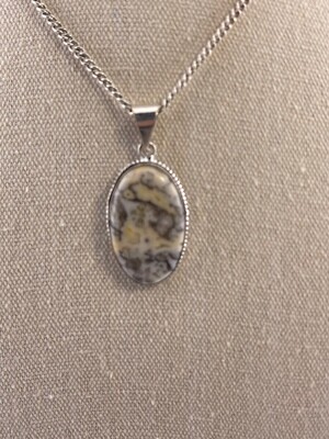 Ocean Jasper set in Sterling Silver Pendant
