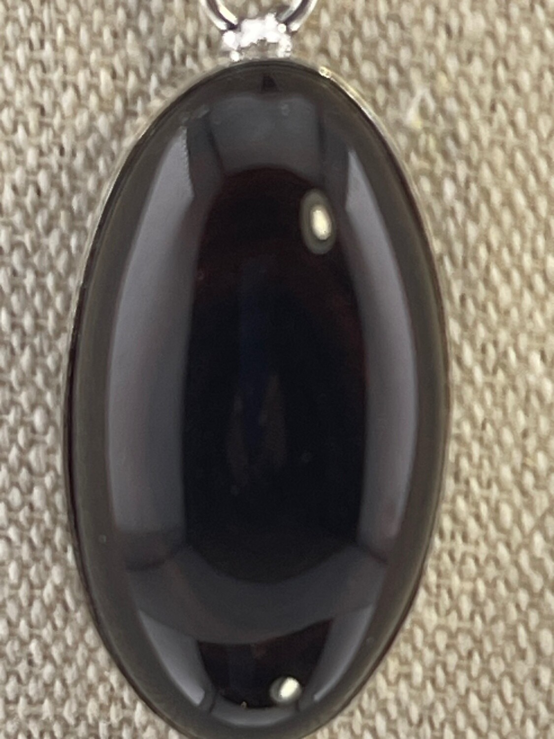 Black Obsidian Gemstone set in Sterling Silver