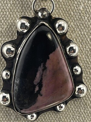 Natural Rhondite Gemstone set in Sterling Silver