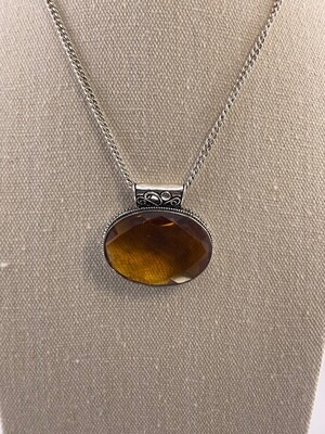 Triple A Quality Citrine set in Sterling Silver Pendant