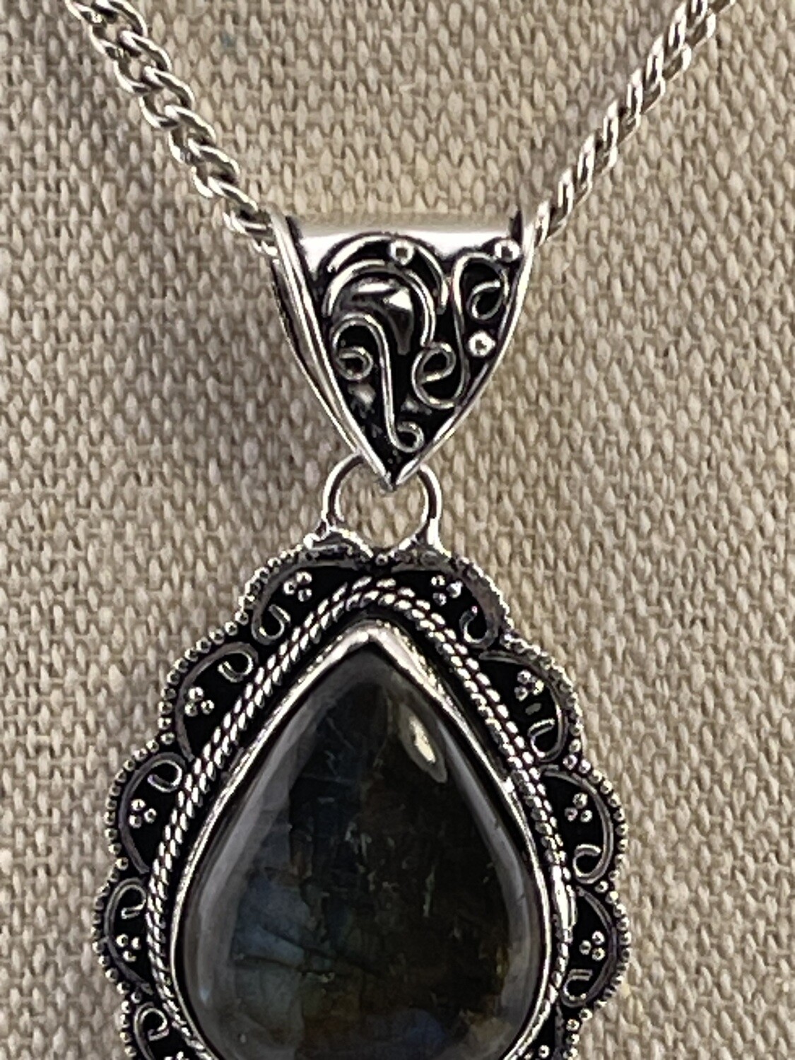 Labrodite Gemstone set in Sterling Silver