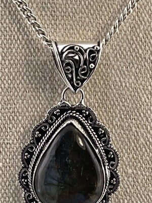 Labrodite Gemstone set in Sterling Silver