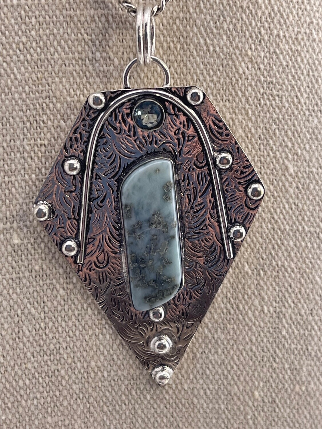 Republic Larimar and Blue Topaz set in Sterling Silver