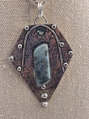 Republic Larimar and Blue Topaz set in Sterling Silver