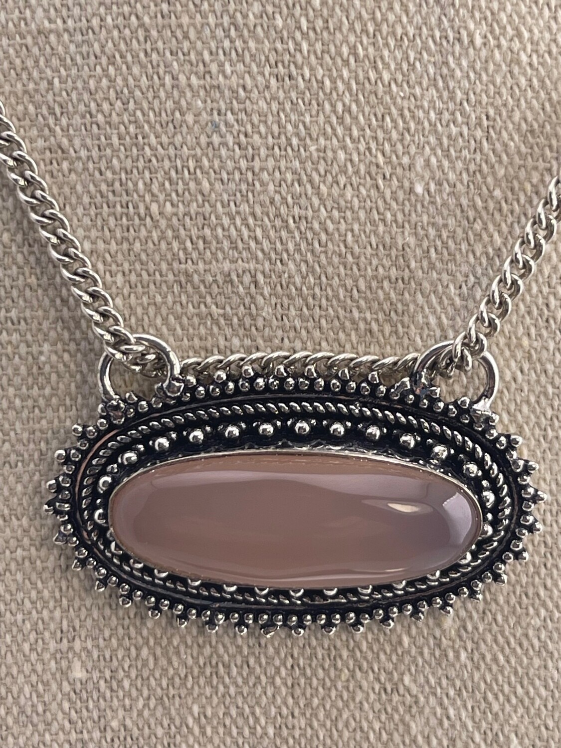 Rose Quartz set in Sterling Silver