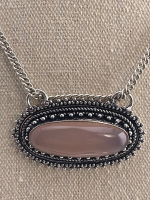 Rose Quartz set in Sterling Silver