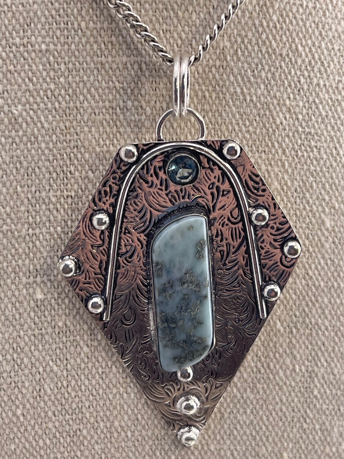 Republic Larimar and Blue Topaz set in Sterling Silver