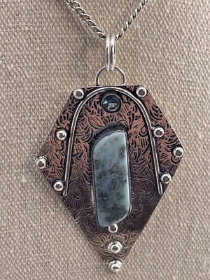 Republic Larimar and Blue Topaz set in Sterling Silver