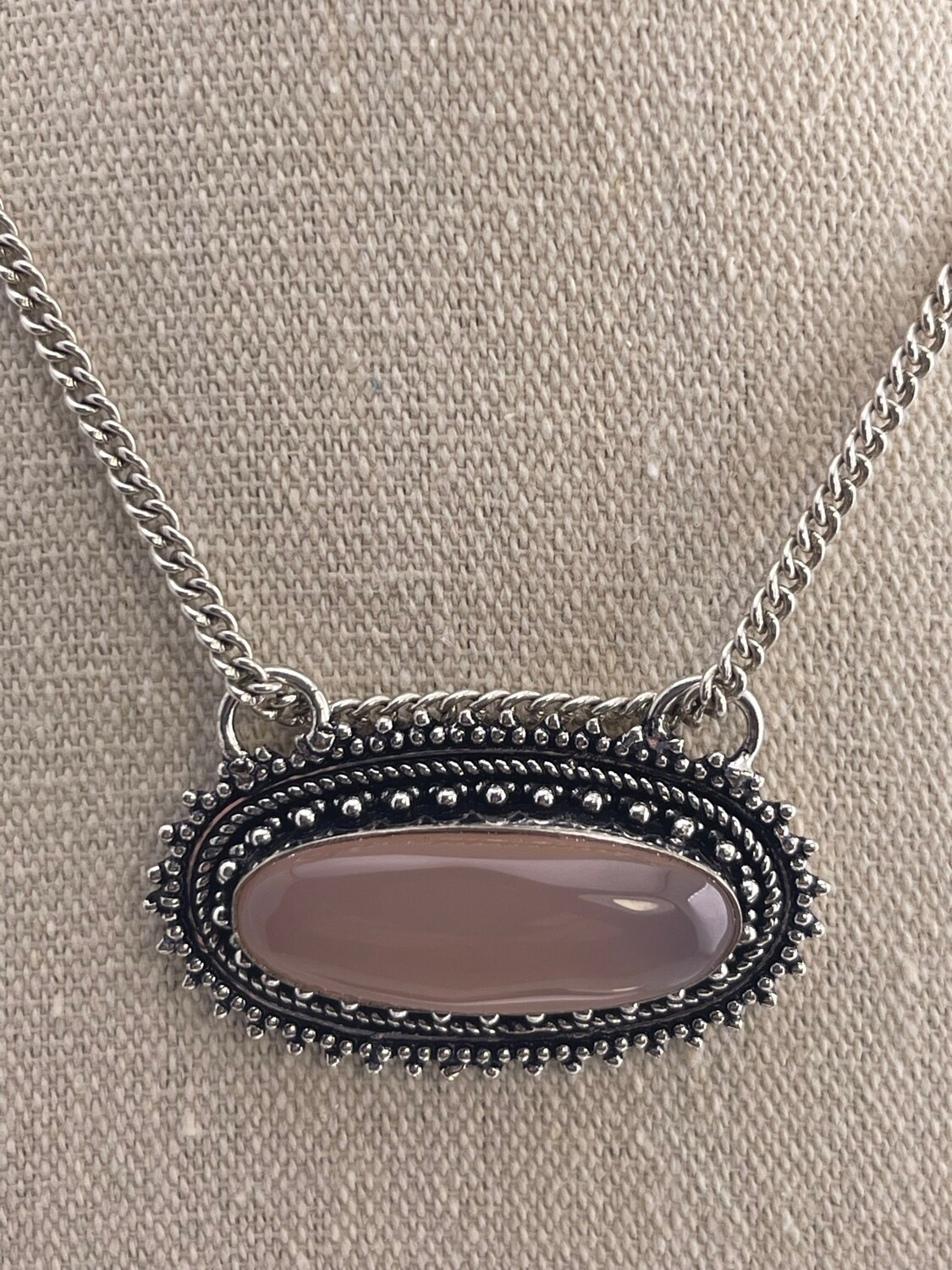 Rose Quartz set in Sterling Silver