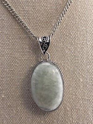 Rainbow Moonstone set in Sterling Silver