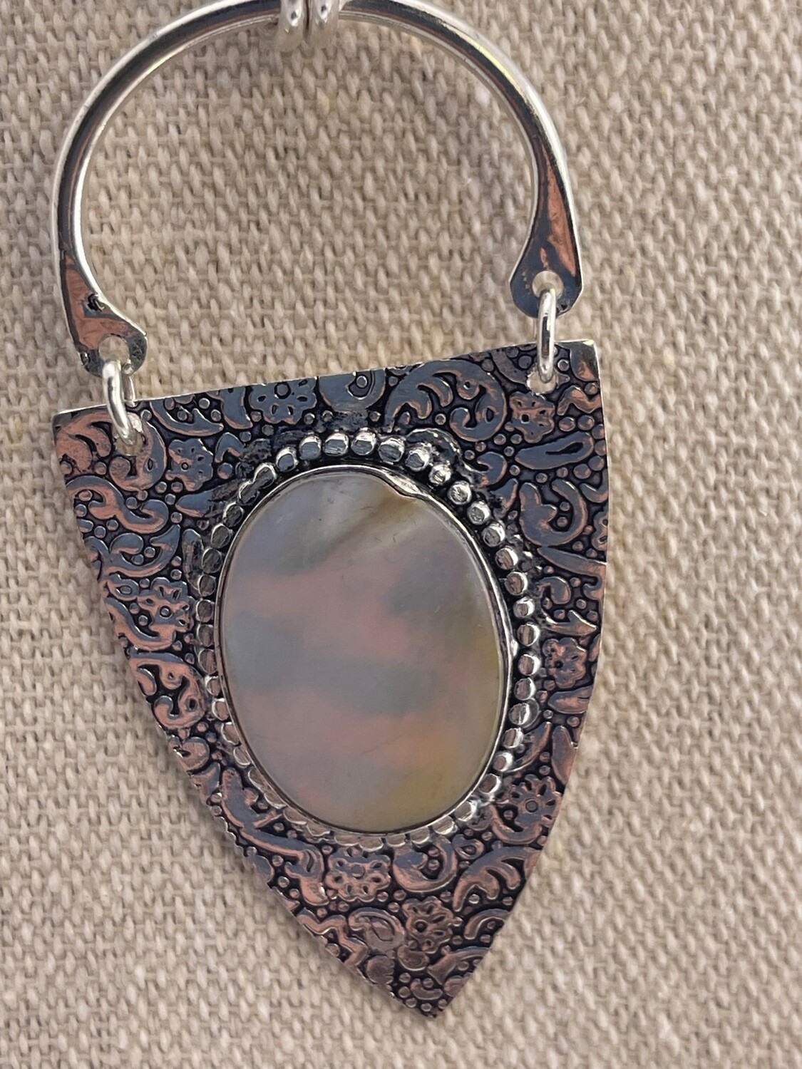 Mother of Pearl set in Sterling Silver