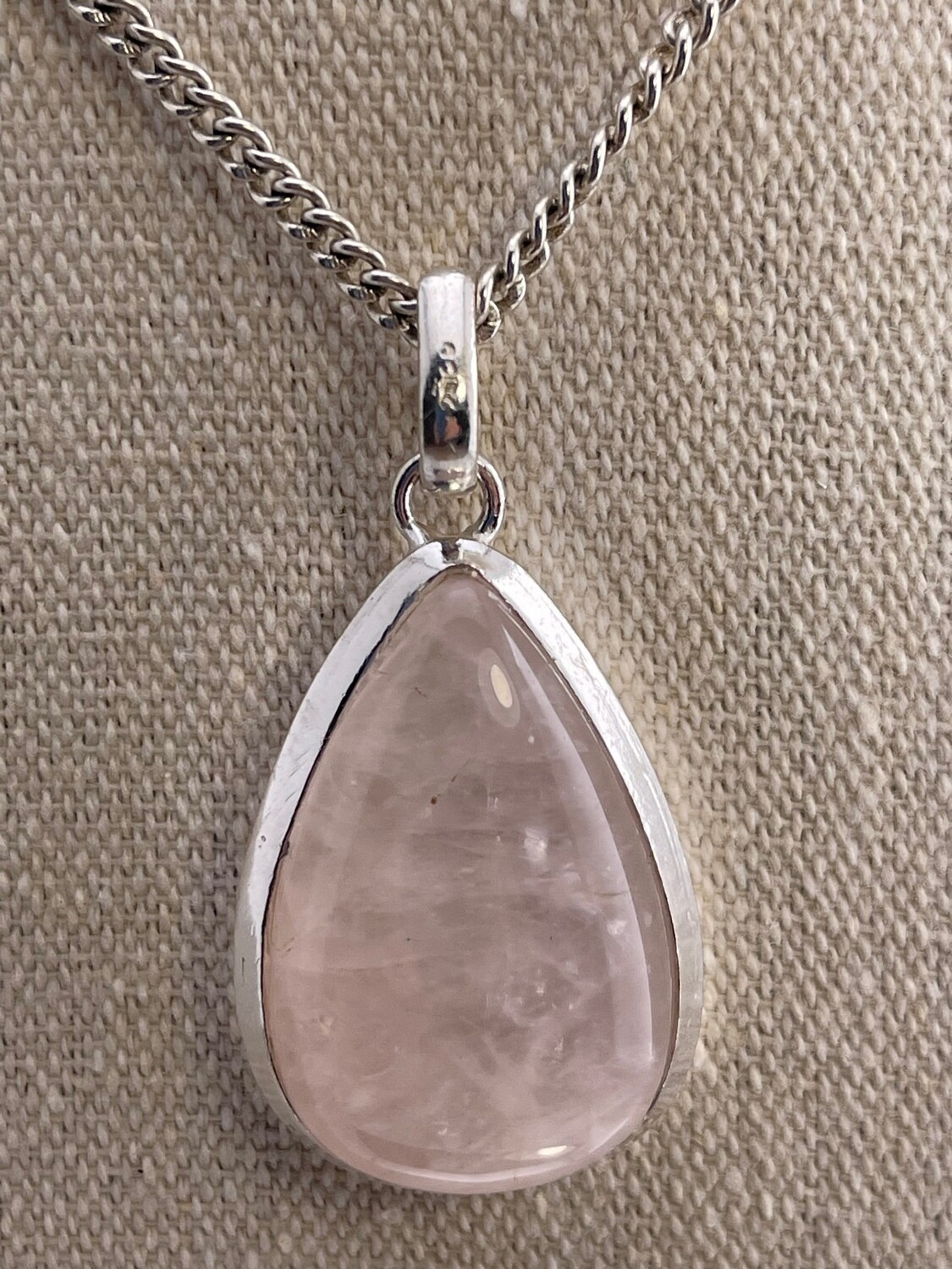 Pink Opal set in Sterling Silver
