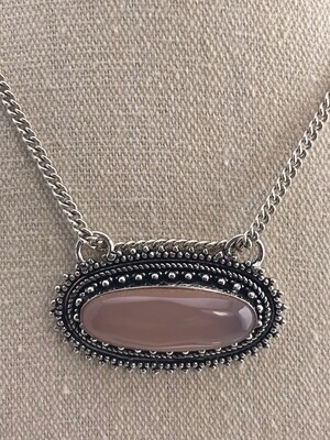 Rose Quartz set in Sterling Silver