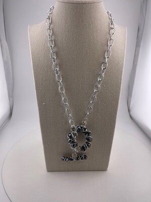 Front Lock Necklace with Crystal, Chain is Stainless Steel so none Tarnish