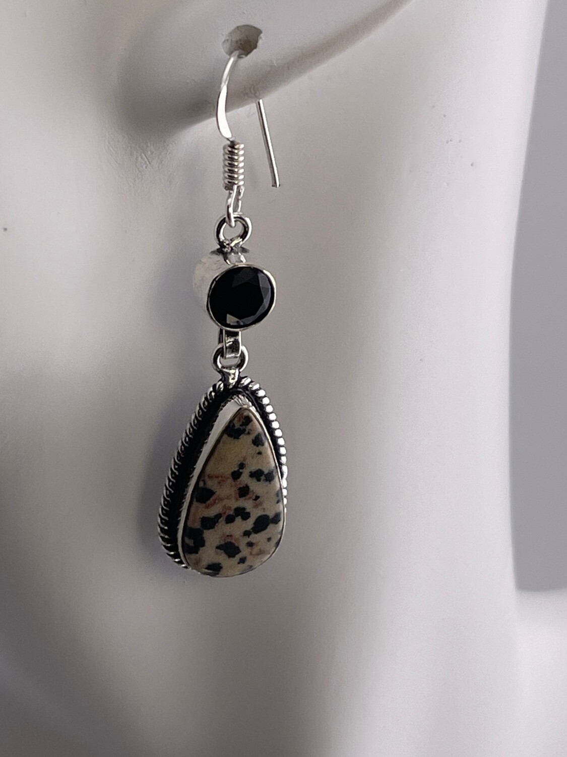 Dalmation Gemstone with Sterling Silver