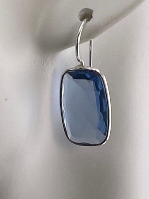 Beautiful High Quality Blue Tanzanite Gemstone and Sterling Silver Earrings