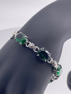 Diopside Chrome Gemstone set in Sterling Silver