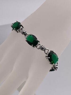 Diopside Chrome Gemstone set in Sterling Silver
