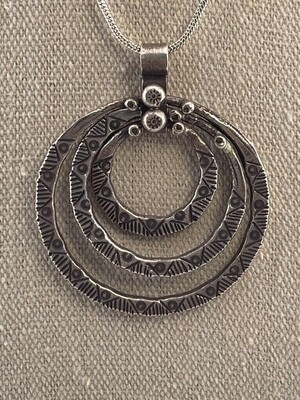 Three Loop Victory Chiang Mai Silver Pendant