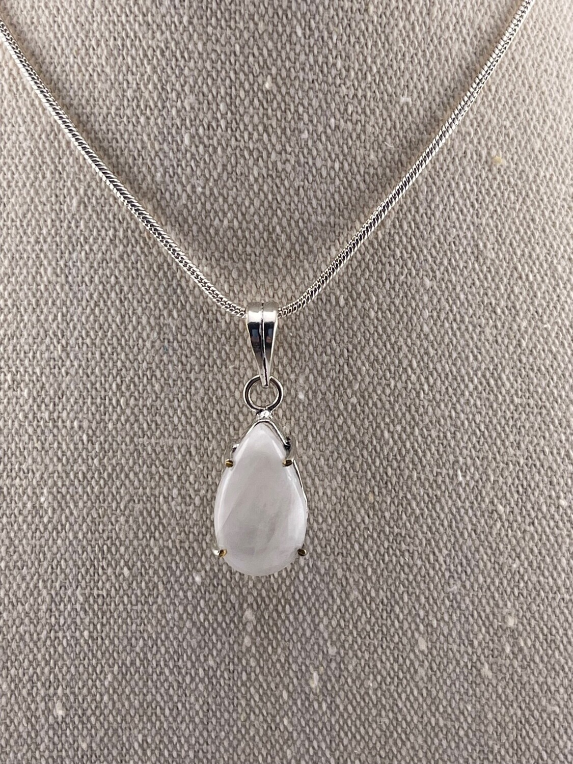 Rainbow Moonstone set in Sterling Silver