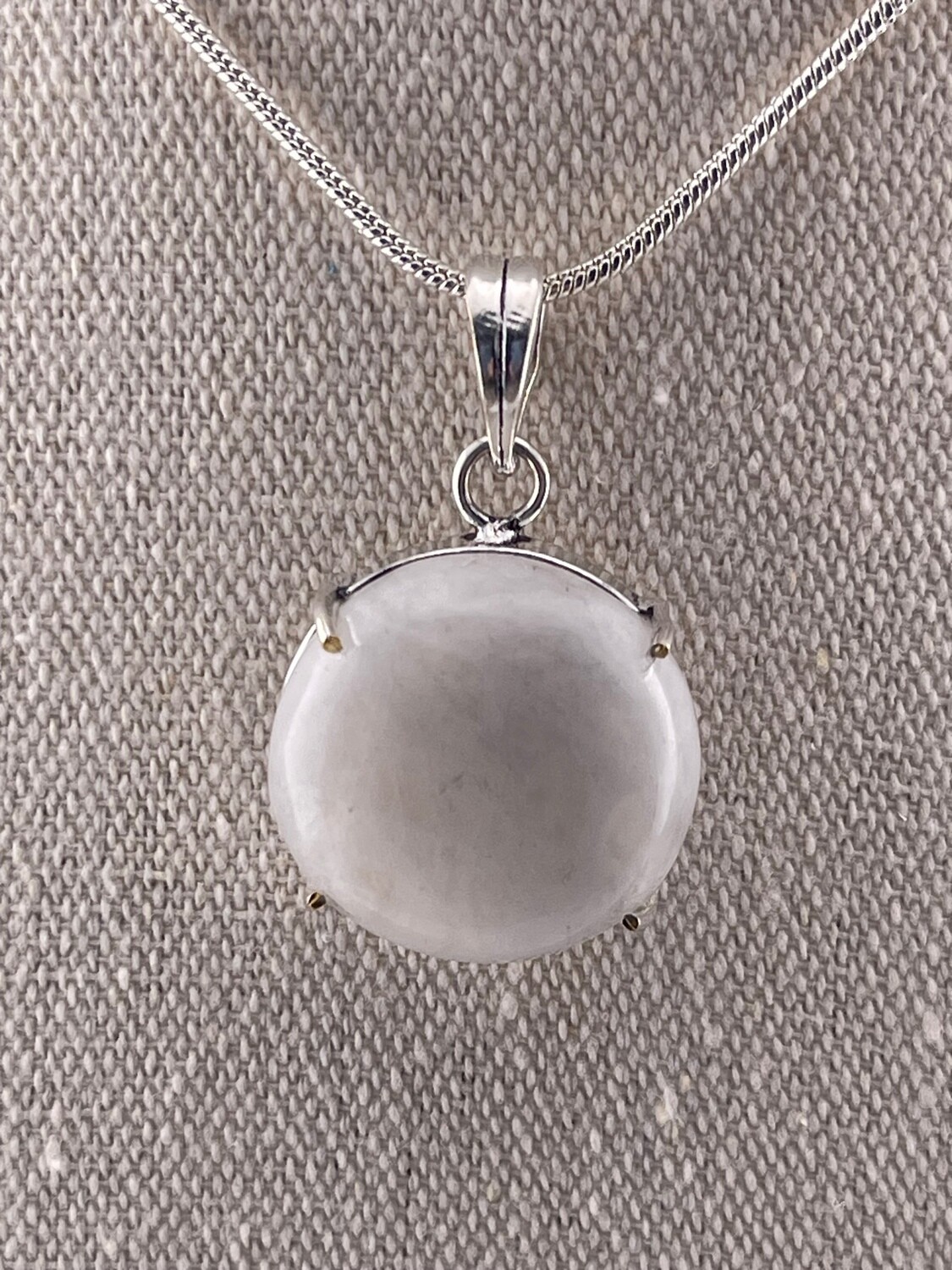 Moonstone Gemstone set in Sterling Silver