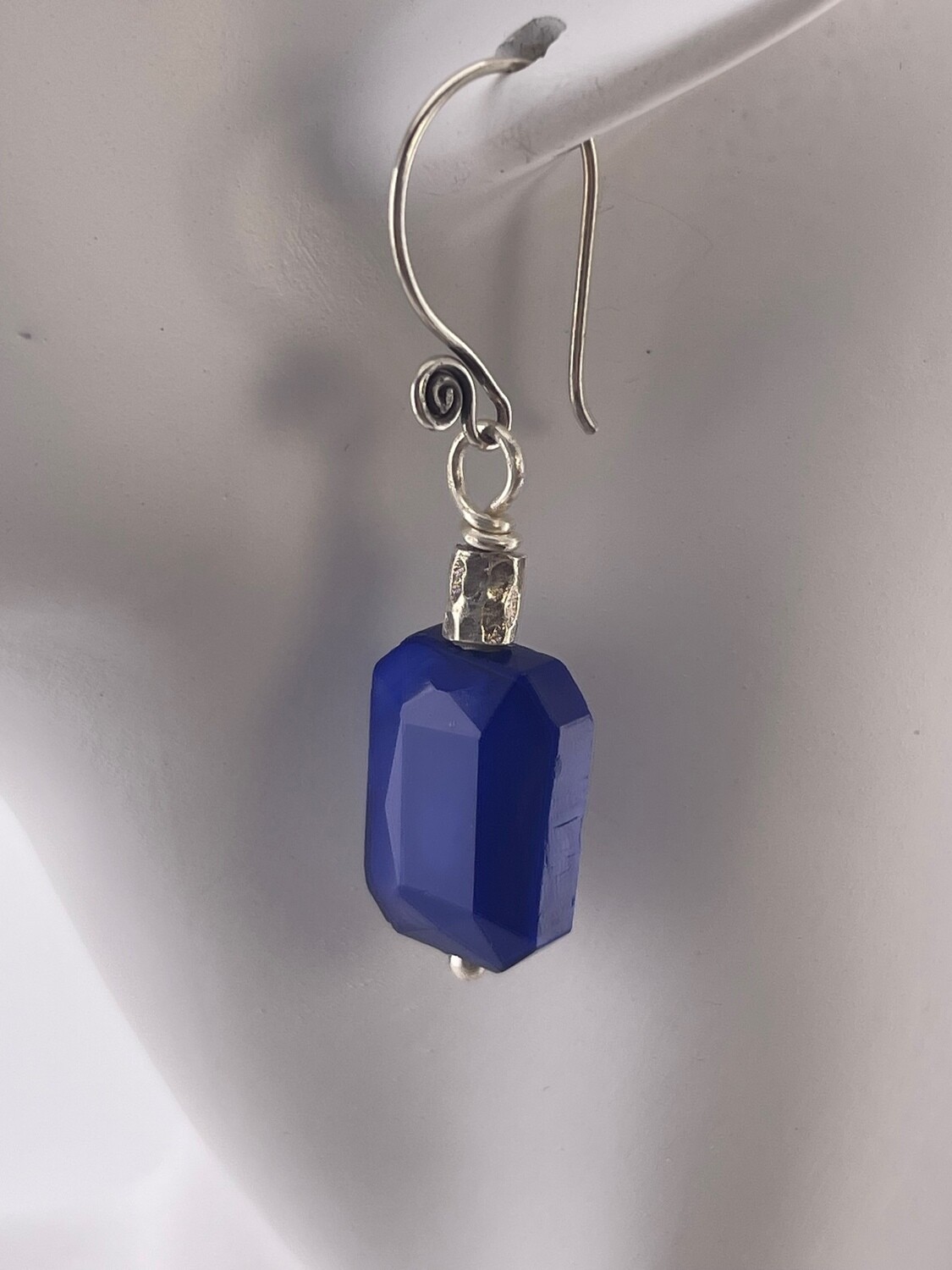 Crystal and Sterling Silver Earring