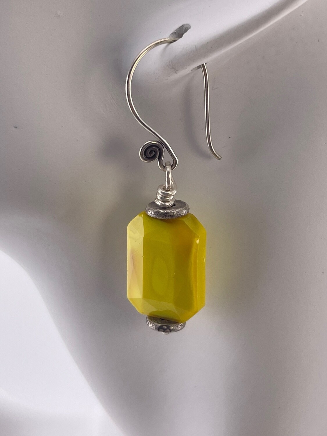 Crystal and Sterling Silver Earring