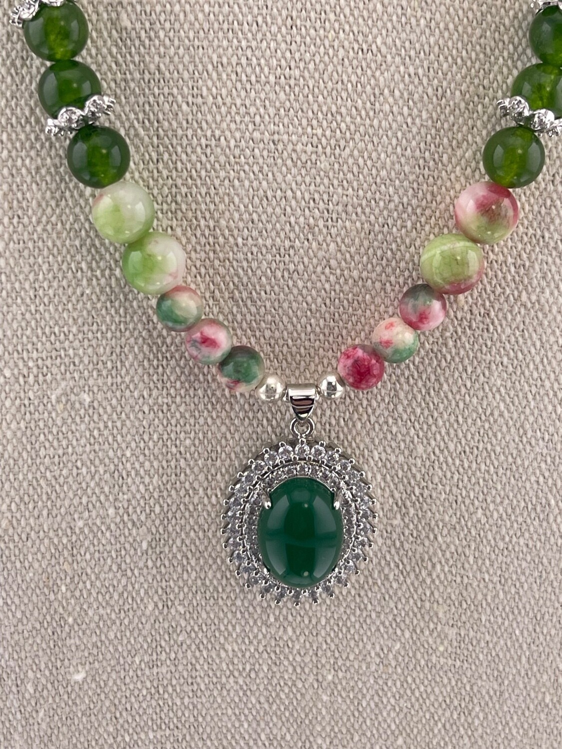 Sterling Silver and Gemstone Necklace