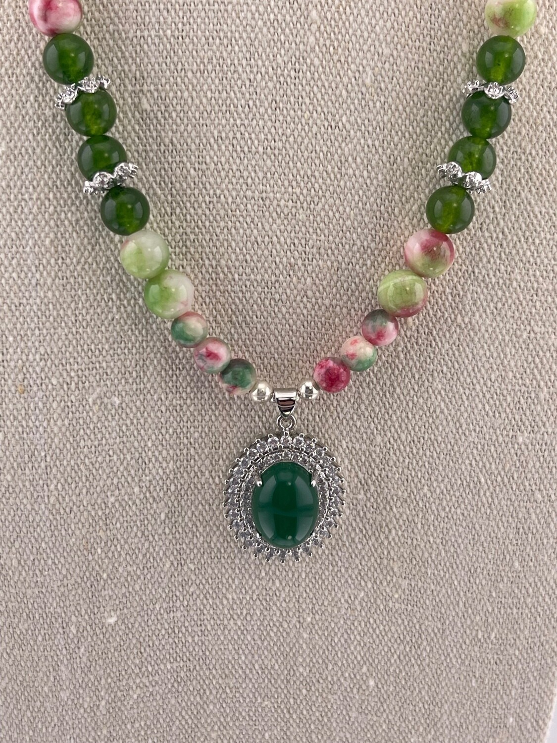 Sterling Silver and Gemstone Necklace