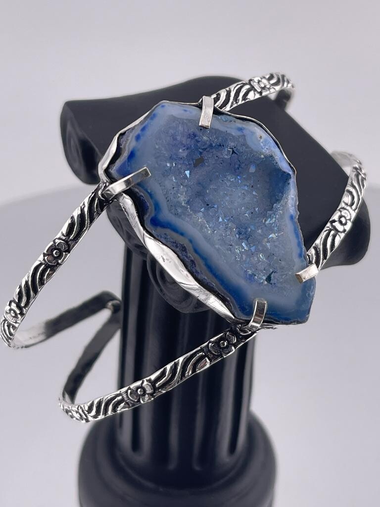 Blue Botswana Gemstone set in Sterling Silver