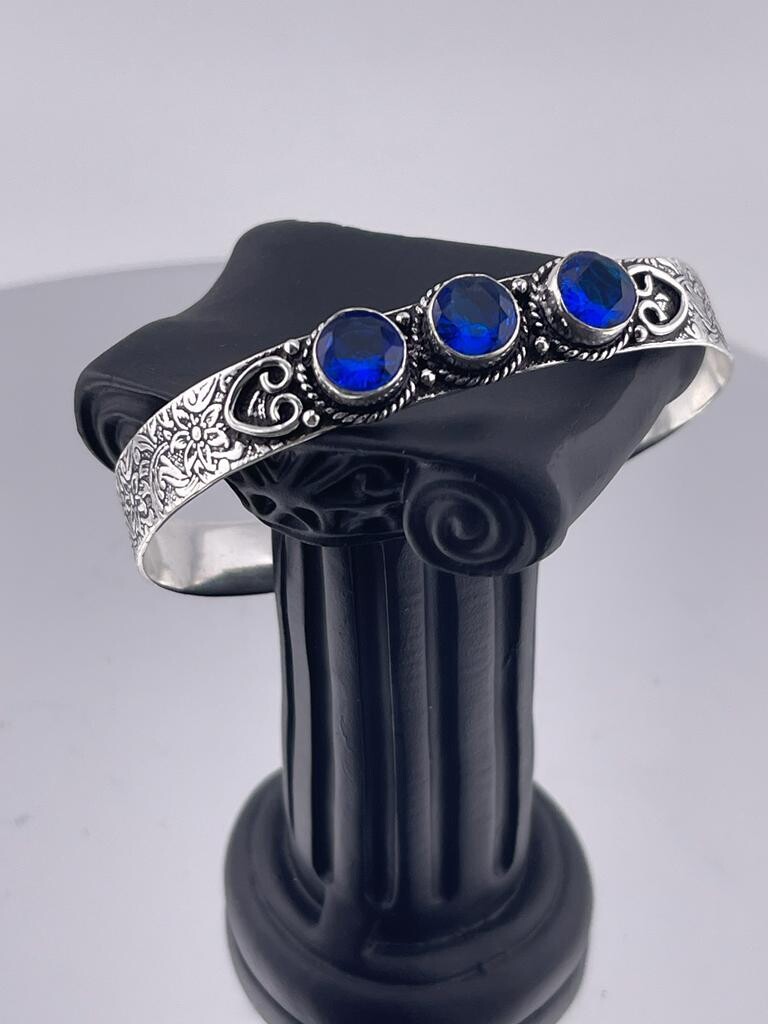 Blue Tanzanite Gemstone set in Sterling Silver