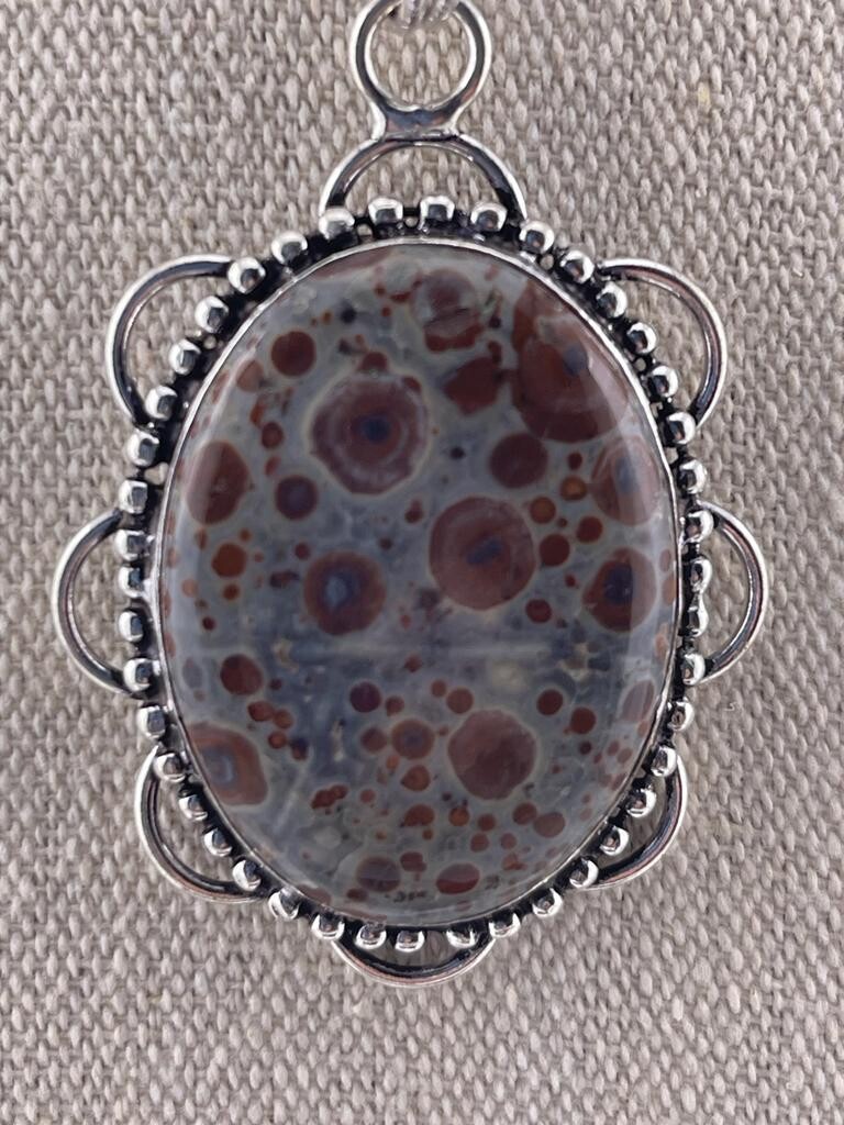 Asteroid Jasper Gemstone set in Sterling Silver